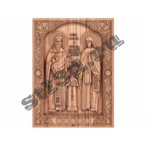 091 Икона Святых великомучеников Рафаила Николая и Ирины