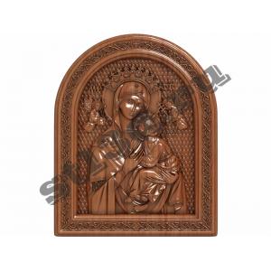 093 Икона «Страстная» икона Божией Матери (рама полукруг)